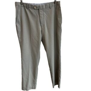PETER MILLAR Wicking Dress Pants Men's 35x30 Houndstooth Flat Front